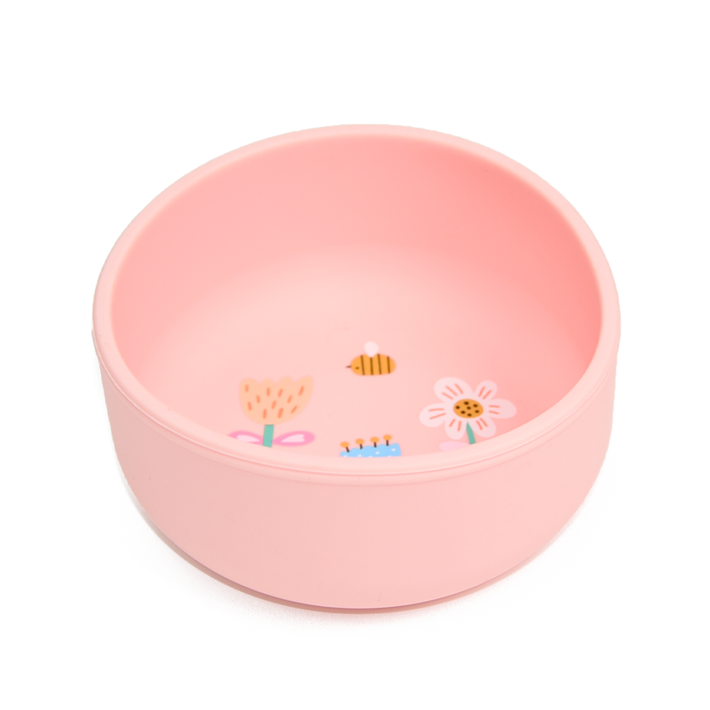 piips | Spisesett i 100% Silikon, Startpakke | Regnbue & Blomster