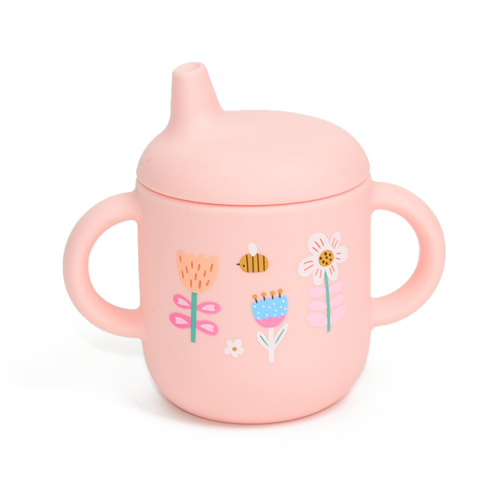 piips | Spisesett i 100% Silikon, Startpakke | Regnbue & Blomster